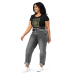 Tiger Conquering The Cosmic Mount Meru - Women’s Crop Tee