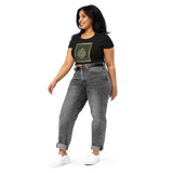 Tiger Conquering The Cosmic Mount Meru - Women’s Crop Tee