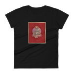 Green Tara on Red - Women's short sleeve t-shirt