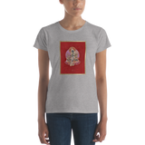 Green Tara on Red - Women's short sleeve t-shirt