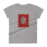 Green Tara on Red - Women's short sleeve t-shirt