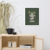 Nritya Ganapati - The Happy Dancer Ganesha - Framed poster - Svietliy’s