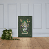 Nritya Ganapati - The Happy Dancer Ganesha - Framed poster - Svietliy’s