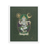 Nritya Ganapati - The Happy Dancer Ganesha - Framed poster - Svietliy’s