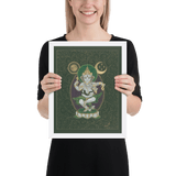 Nritya Ganapati - The Happy Dancer Ganesha - Framed poster - Svietliy’s