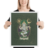 Nritya Ganapati - The Happy Dancer Ganesha - Framed poster - Svietliy’s
