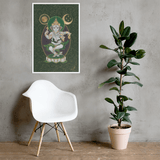 Nritya Ganapati - The Happy Dancer Ganesha - Framed poster - Svietliy’s