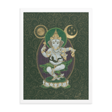 Nritya Ganapati - The Happy Dancer Ganesha - Framed poster - Svietliy’s
