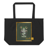 Nritya Ganapati - The Happy Dancer Ganesha - Large organic tote bag - Svietliy’s