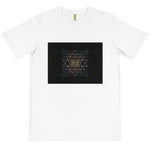 Sri Yantra Rainbow Map Organic T-Shirt